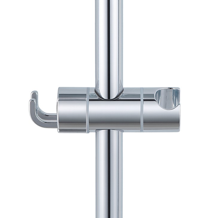 고씨네 손쉬운 슬라이드바 각도조절 샤워기 거치대, 실버