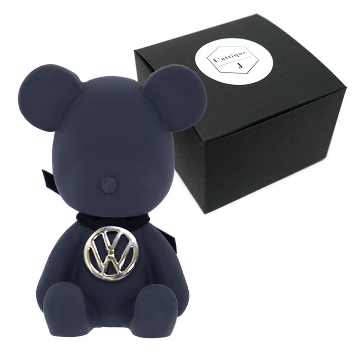 라띠크제이 엠블럼베어 차량용 방향제 폭스바겐 블랙  가든스위피 5ml 리필 세트