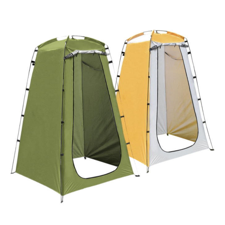 비오 샤워 텐트 야외 낚시 부스 휴대용 간이 캠핑 탈의실 화장실, 3개, 그린