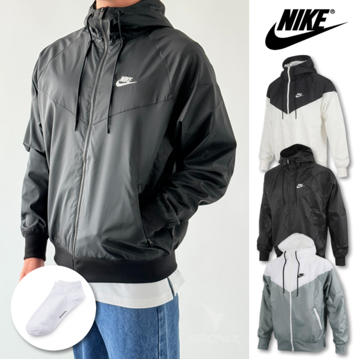 매장정품 AS 가능 나이키 바람막이 윈드러너 후드 남성 여성 윈드브레이커  스포닉스 양말