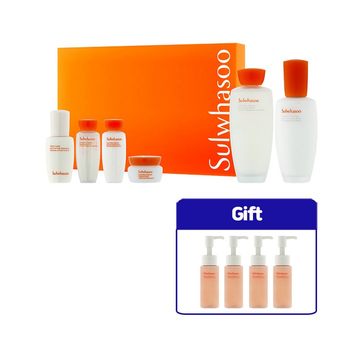 설화수 자음2종 기획세트 2023 주황 데일리 루틴 2종 순행폼 50ml x 4개 쇼핑백 설화수 자음2종 기획세트 2023 주황 데일리 루틴 2종 순행폼 50ml x 4개 쇼핑백
