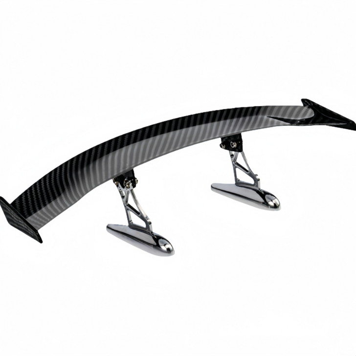 자동차 꼬리날개 미니 스포일러 리어 윙 탄소 섬유 쉬운 설치 범용 장식 액세서리, 1개, 탄소섬유 카본