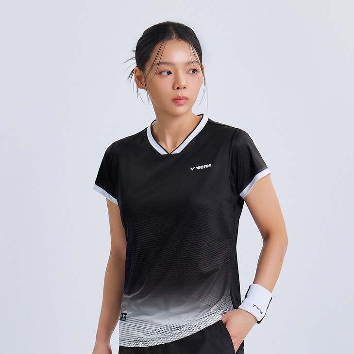 빅터 V MOTION 배드민턴 반팔 티셔츠 VT25AGW004F