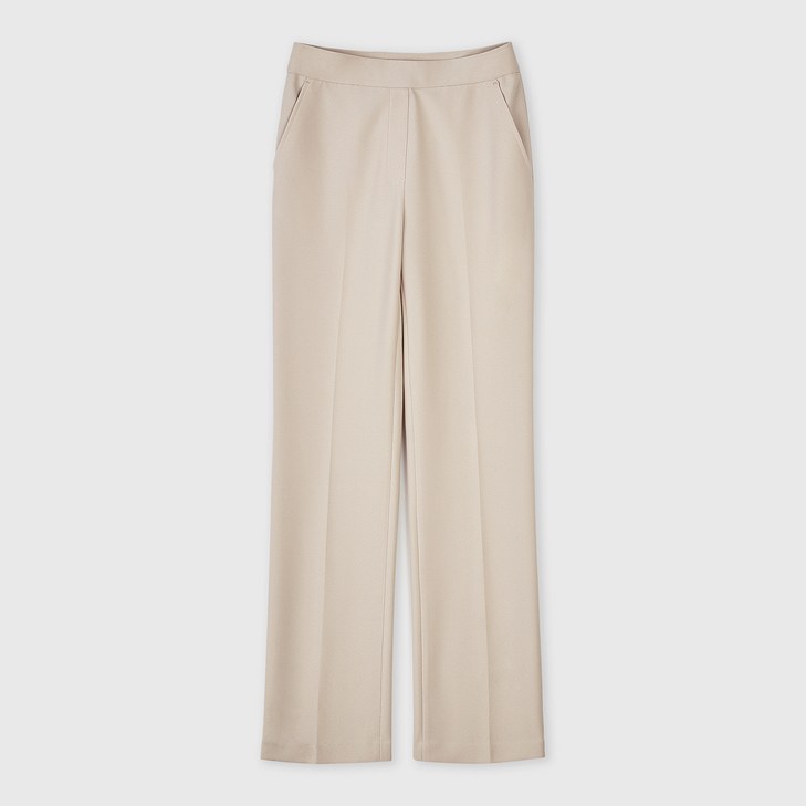 클라비스 여성용 슬랙스닝 부츠컷 팬츠 숏기장