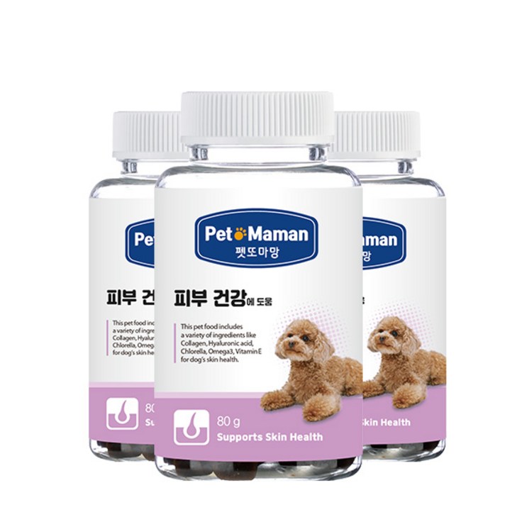 펫또마망 강아지 피부 영양제 피부 건강에 도움 80g x 3EA 펫또마망 강아지 피부 영양제 피부 건강에 도움 80g x 3EA
