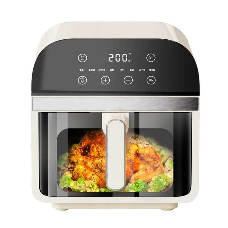 리빙웰 상하열선 230도 고온조리 에어프라이어 직화오븐 5.7L 대용량 신제품