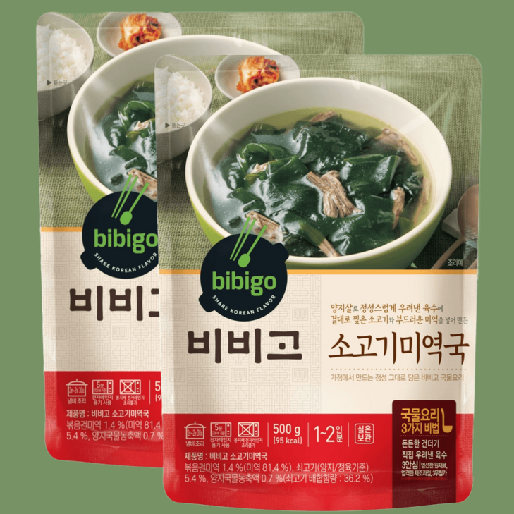 비비고소고기미역국