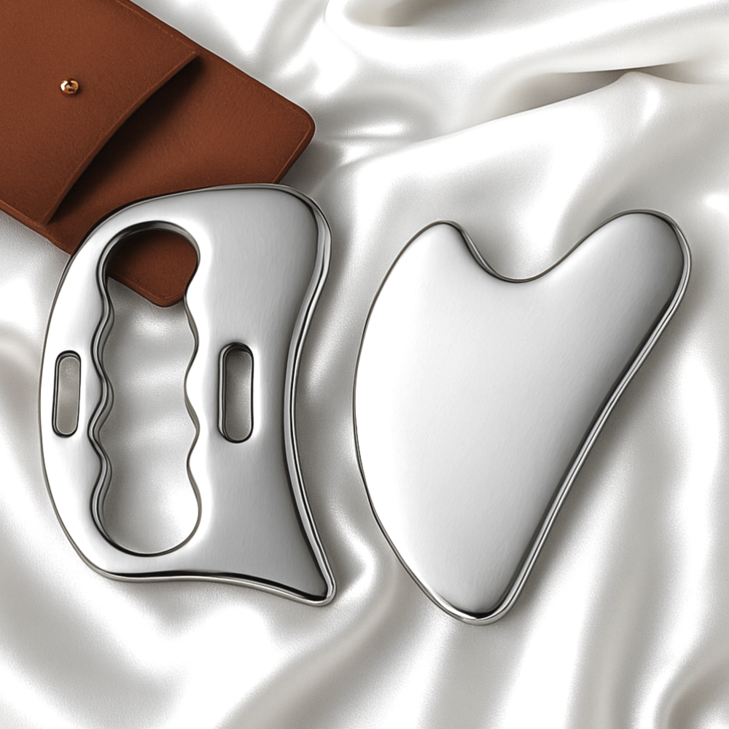 바이브샵 프리미엄 스텐 괄사 마사지기 D  하트, 단일색상, 1세트