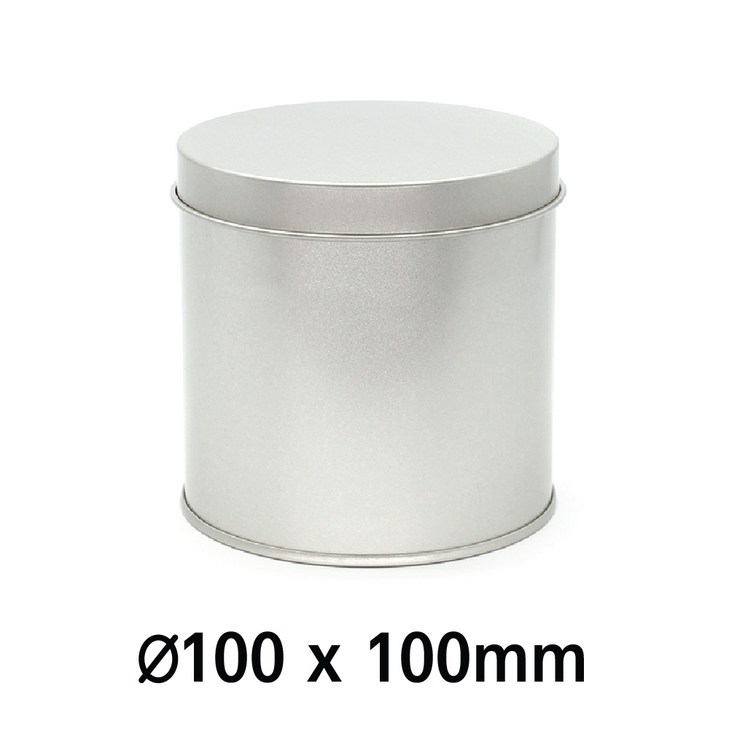 원형 R110 UV 인쇄 가능 원형 은색 틴케이스, 틴케이스,깡통,제관,깡통케이스,금속포장,필통,틴캔,철캔,포장용기,굿즈 인쇄, 은색, 1개