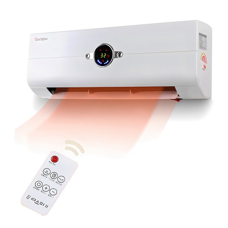 따스미 벽걸이 온풍기 SEH7019 가정용 난방기 히터