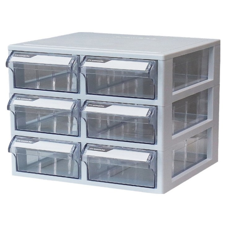 프로메이드 고정 6칸 서랍 부품함 J206