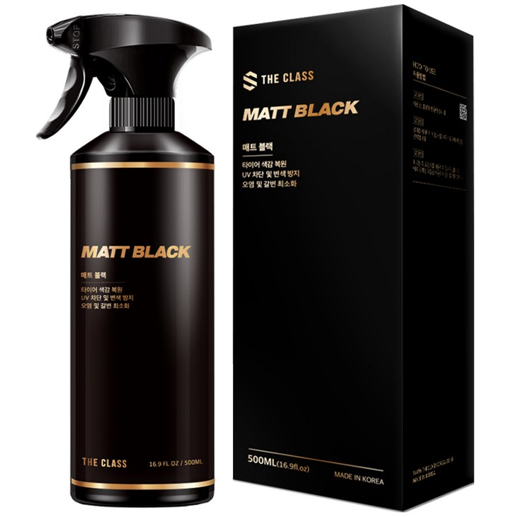 더클래스 매트블랙 자동차 타이어 광택제, 500ml, 1개 더클래스 매트블랙 자동차 타이어 광택제, 500ml, 1개