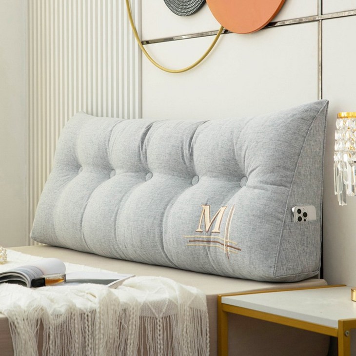 정싱 편안한 대형 허리 삼각 등받이 침대 소파용 대형 쿠션