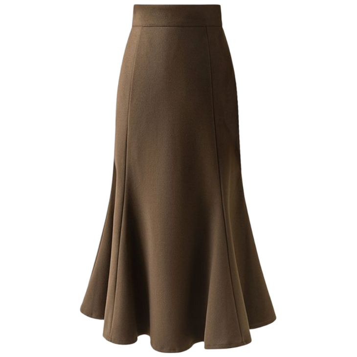 COSYEVNO 스커트 봄가을 정장 머메이드 미디 롱 힙업 스커트