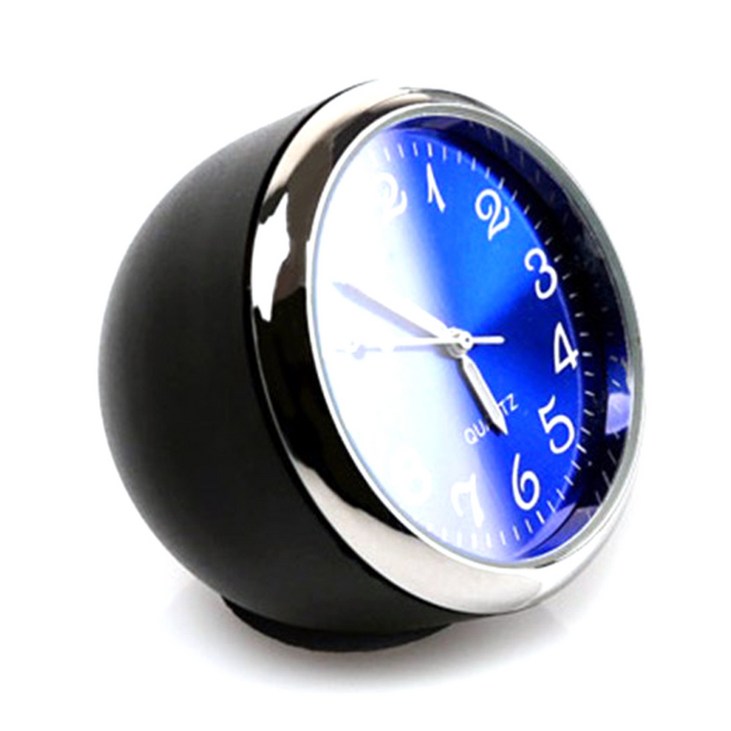 아트로마 지티글로벌 차량용 아날로그 시계 대쉬보드 블루, 1개