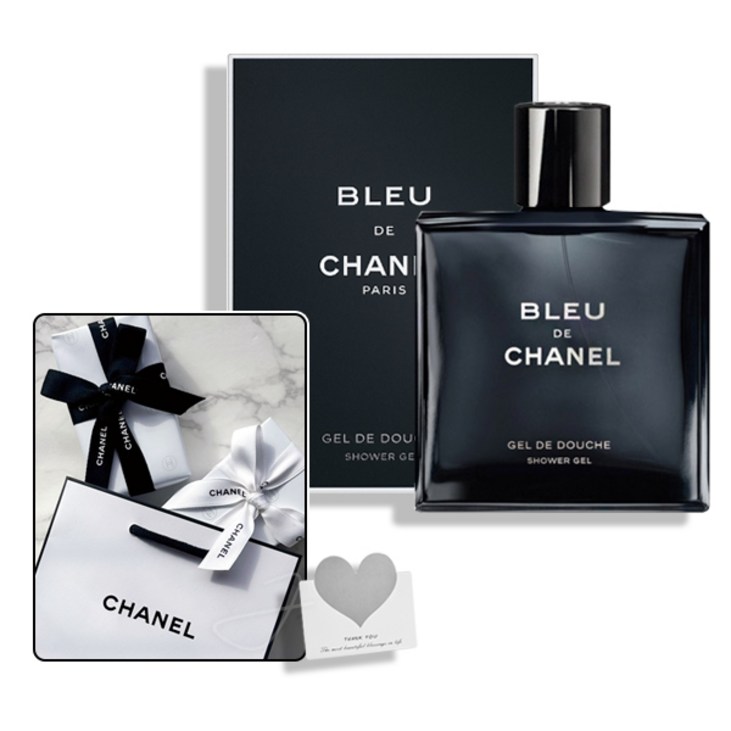 샤넬 블루 드 샤넬 바디 샤워젤 200ml 백화점 선물포장쇼핑백 샤넬 블루 드 샤넬 바디 샤워젤 200ml 백화점 선물포장쇼핑백