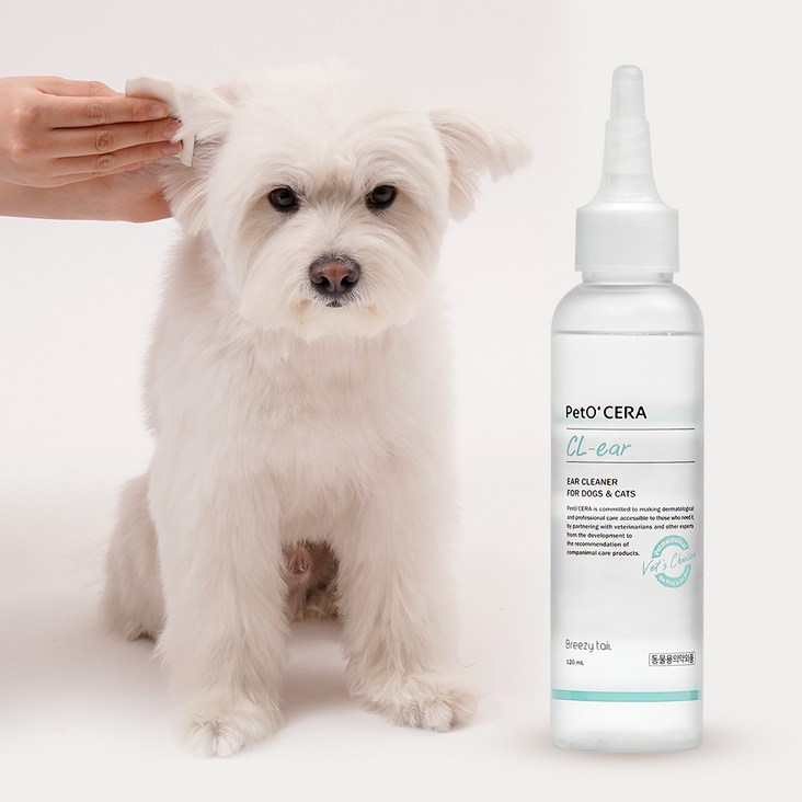 브리지테일 페토세라 클이어 편백수 강아지 고양이 귀세정제, 120ml, 1개 브리지테일 페토세라 클이어 편백수 강아지 고양이 귀세정제, 120ml, 1개