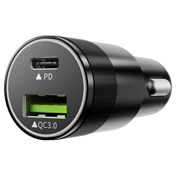 신지모루 51W 퀄컴 듀얼포트 PPS PD 3.0 차량용 시거잭 초고속 충전기