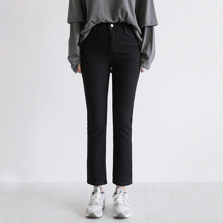 앤드스타일 여성용 숏롱 기장 딱맞진17탄 3D입체 인밴딩 스판 일자 팬츠 264765