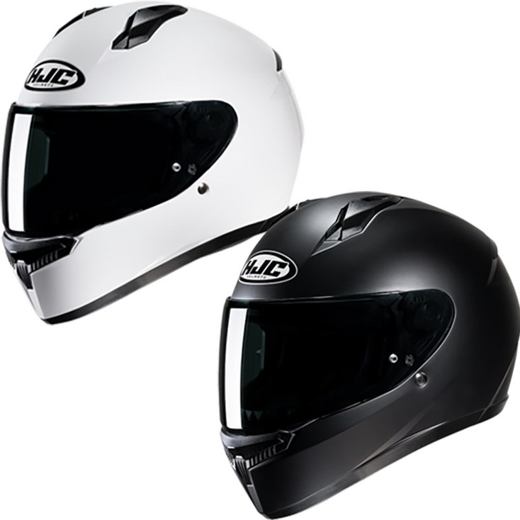 바이크마트HJC C10 풀페이스 헬멧 블랙  화이트, WHITE