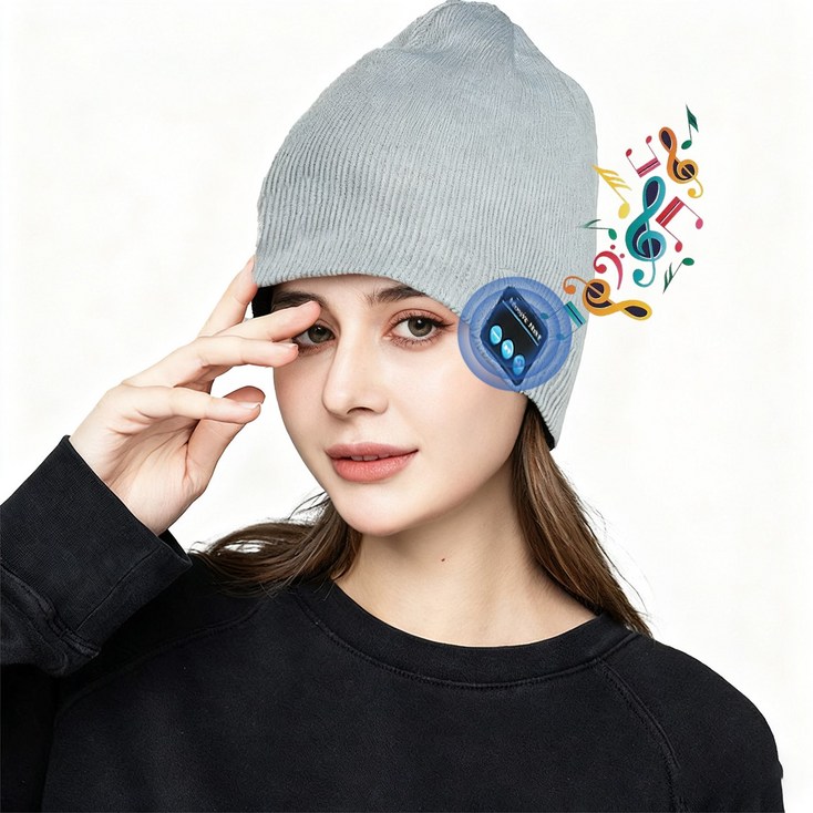 휴대용 충전 스포츠 블루투스 이어폰 니트 보온 야외 음악 모자 핸즈프리 통화