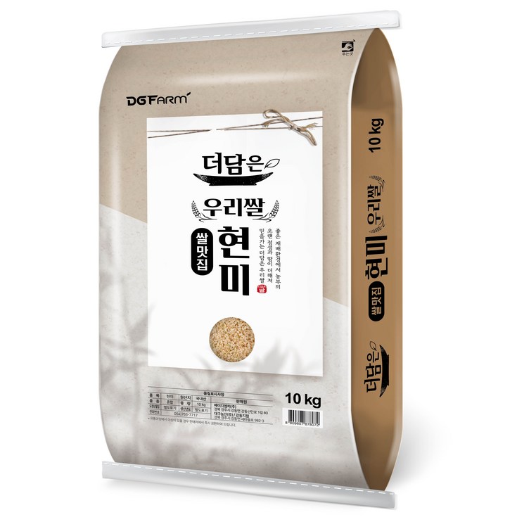 더담은 국산 현미, 10kg, 1개 더담은 국산 현미, 10kg, 1개