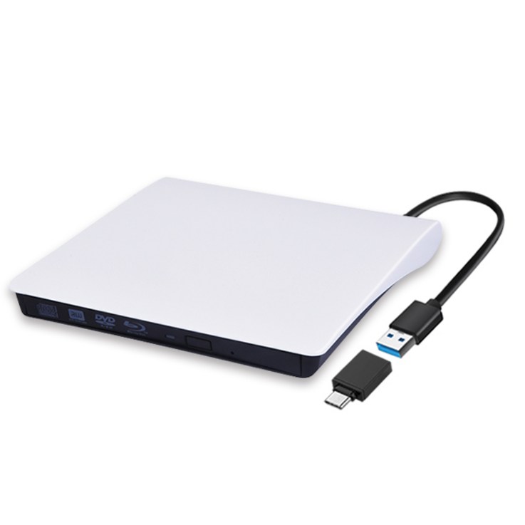 노트케이스 USB 3.0 DVD RW 멀티 외장형 ODD, NCMULTI8X화이트