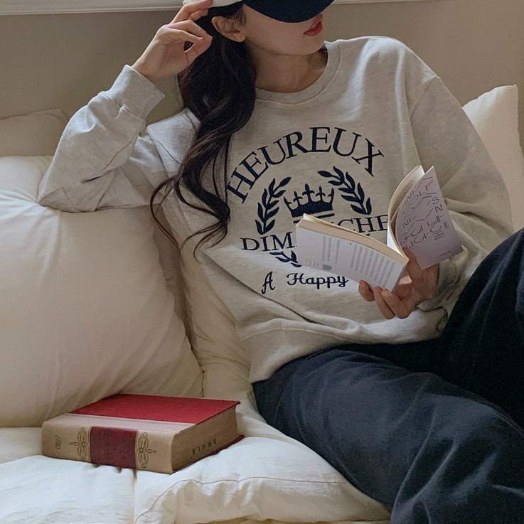 린다샵 크로인 쭈리 자수 맨투맨 cpt13181k37 린다샵 크로인 쭈리 자수 맨투맨 cpt13181k37
