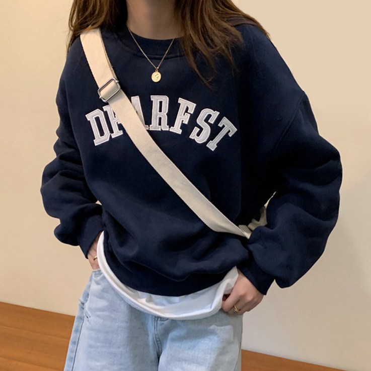 애띠앙 가을 맨투맨티 6종 여성 오버핏 티셔츠 애띠앙 가을 맨투맨티 6종 여성 오버핏 티셔츠