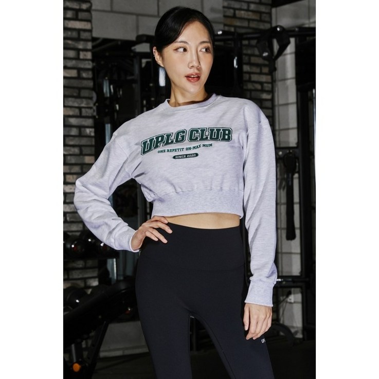 UPLG 클럽 크롭 맨투맨 UPLG 클럽 크롭 맨투맨