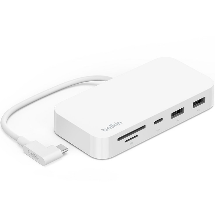 벨킨 6in1 USB C타입 멀티 허브 마운트 INC011bt, 화이트, 1개 벨킨 6in1 USB C타입 멀티 허브 마운트 INC011bt, 화이트, 1개