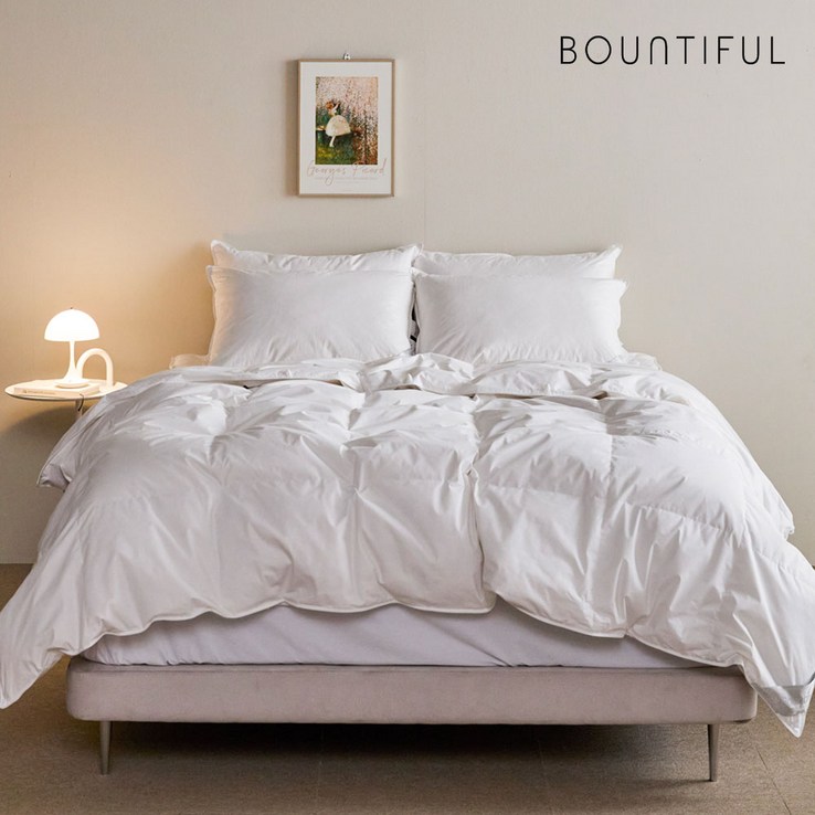 바운티풀 특급호텔침구 구스다운 93 겨울용 거위털이불 3종택1