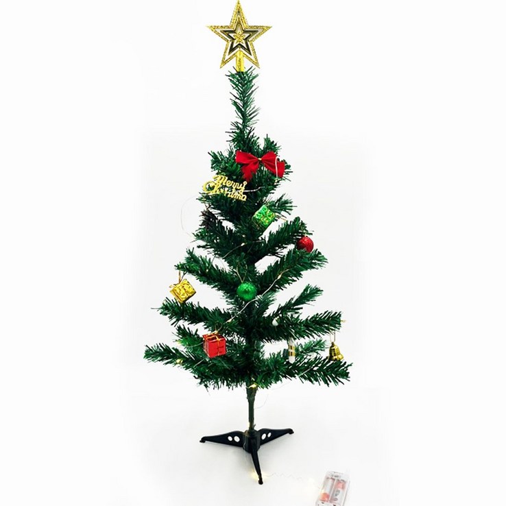 장식용 메리 크리스마스 미니트리 70cm 풀세트, 트리단품