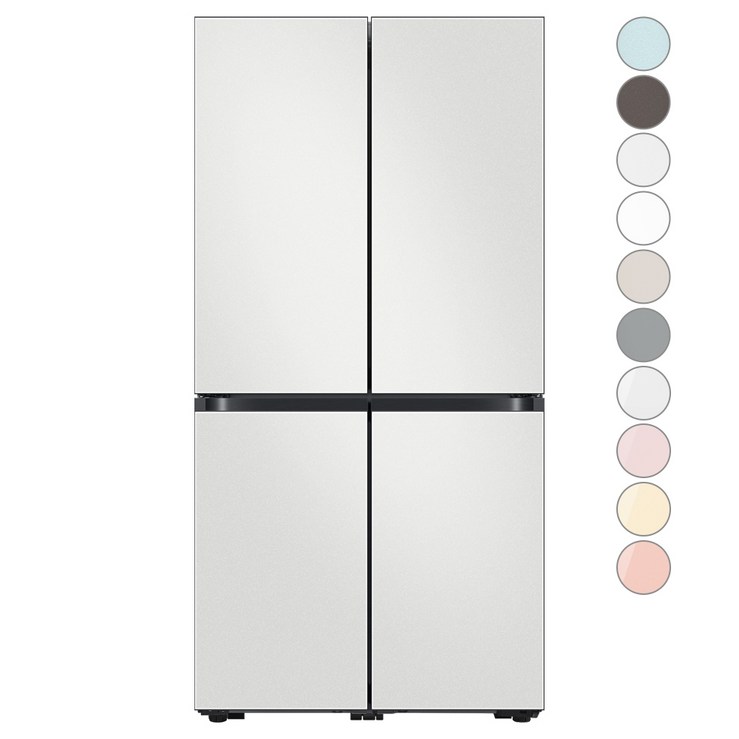 색상선택형 삼성전자 비스포크 4도어 냉장고 869L 방문설치