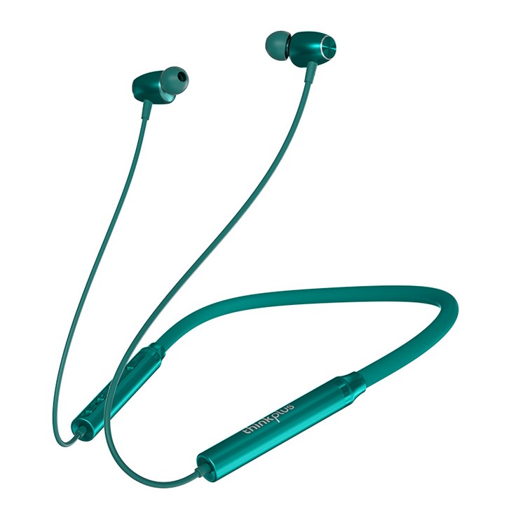 Lenovo HE05X 블루투스 이어폰 이어폰 방수 귀마개 HIFI 사운드 마그네틱 넥밴드 헤드셋 스포츠 헤드폰, Green