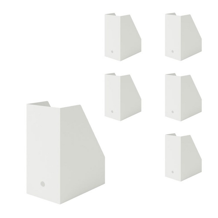 무인양품 MUJI 스탠드 파일박스, 와이드, 6개, 4550344902912