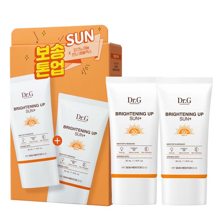닥터지 브라이트닝 업 선 플러스 SPF50 PA, 2개, 35ml