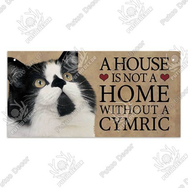 고양이호텔 Putuo 장식 플라크 나무 표지판 애완 동물 집 벽 홈 인테리어에 대한 사랑스러운 매달려 로그인