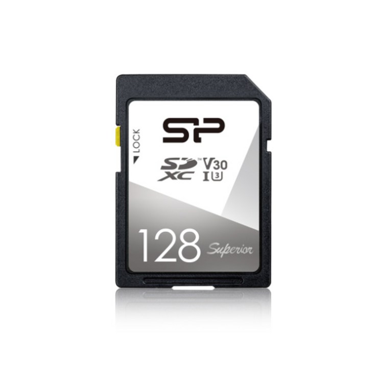 실리콘파워 SD카드 Superior SDXC UHSI U3 4K UHD 64GB 10080MB, 1개