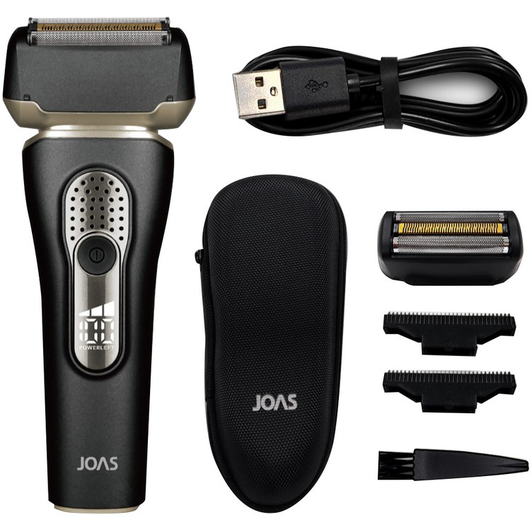 조아스 티타늄코팅 3중날 방수 전기면도기, JS7100, 블랙, 골드 조아스 티타늄코팅 3중날 방수 전기면도기, JS7100, 블랙, 골드