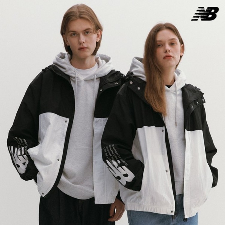 뉴발란스 남여공용 SHIFTED 웜업 자켓 바람막이 블랙 NBNAC3111319