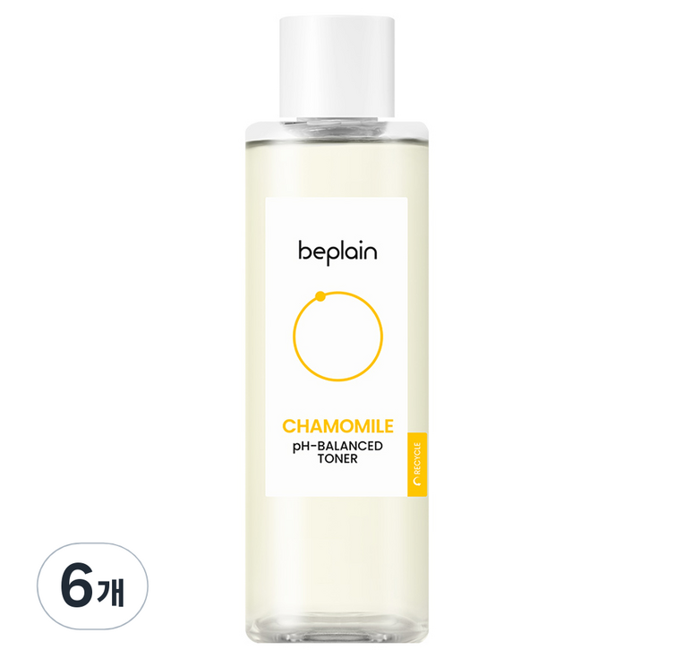 비플레인 캐모마일 약산성 토너, 6개, 200ml