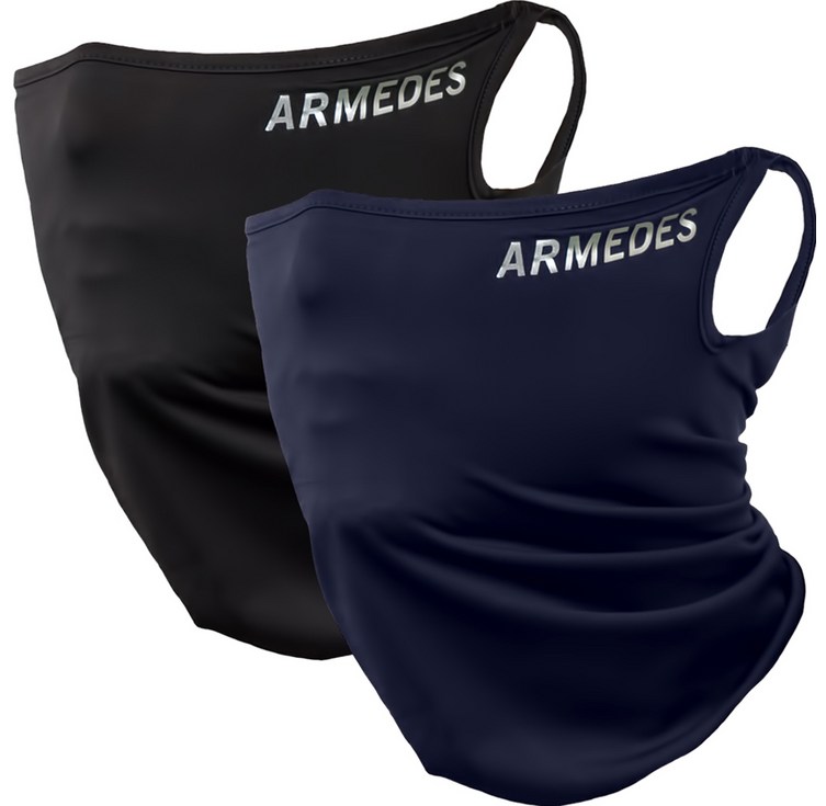 아르메데스 사계절 귀걸이 스포츠 마스크 2p, 블랙, 네이비