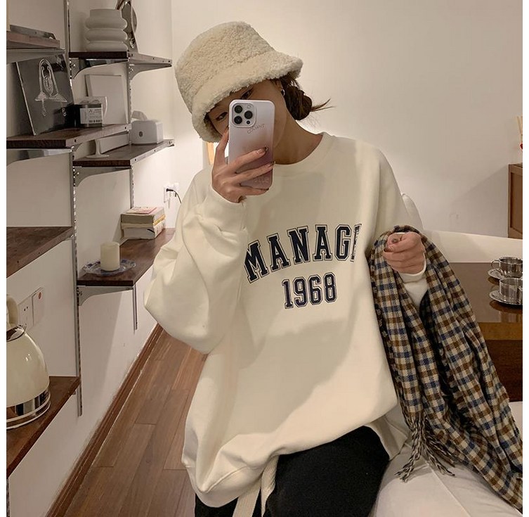 영바영 여성용 루즈핏 데일리 맨투맨