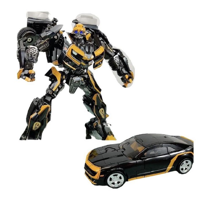 범블비 트랜스포머 변신로봇 자동차 장난감 피규어, BB02  블랙 에디션 - 캠핑밈