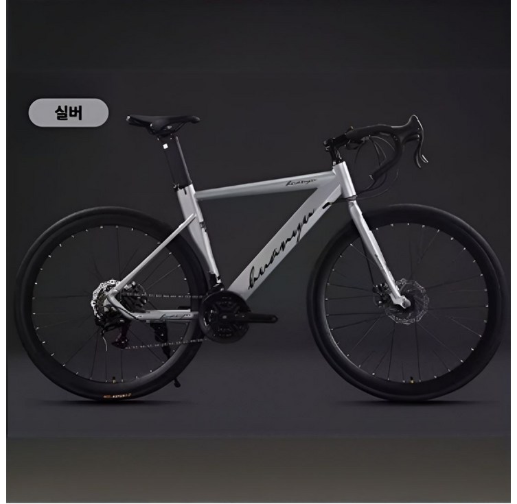 에키레 프리미엄 로드자전거 로드바이크 MTB자전거 사이클 싸이클자전거 중급로드바이크 700c, 1개, 175cm, 티타늄 실버 24단