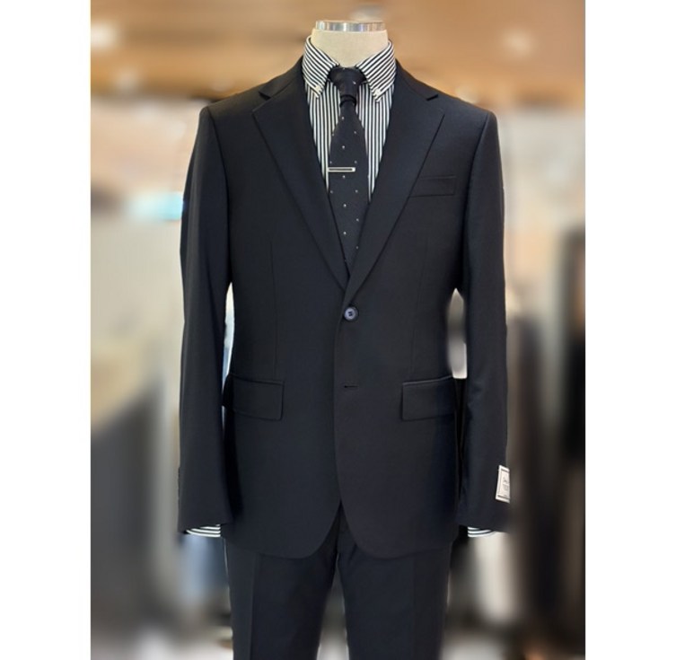 지오지아 25SS 다크네이비 사계절 반안감 정장 세트 ADF5SB1101