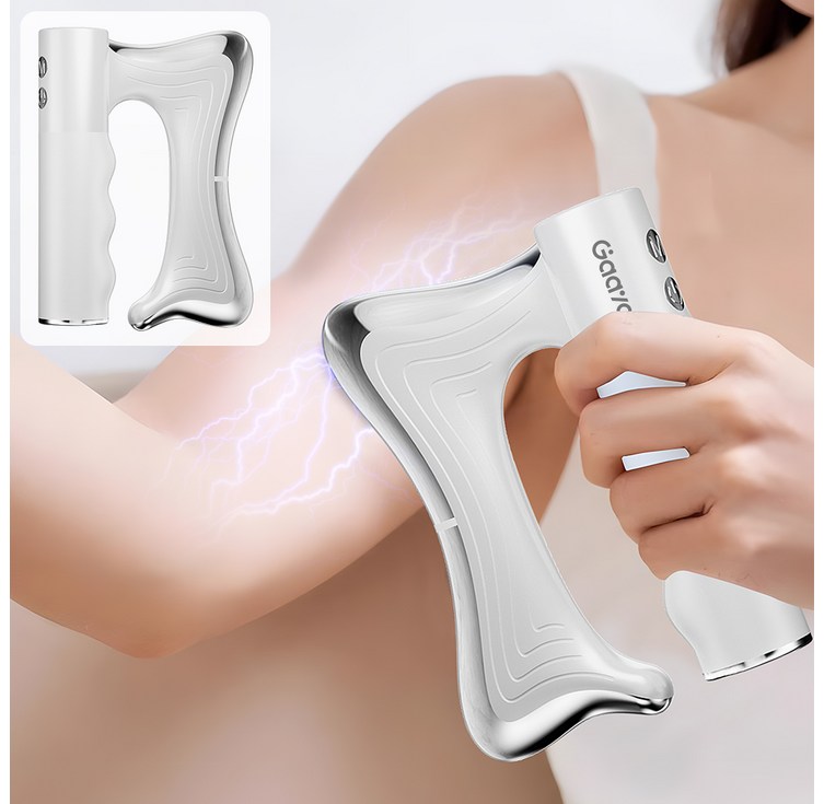 Gaayou 근막저주파기 근막 마사지 저주파 핸디형 괄사 마사지기 휴대용 근막이완 마사지 무선 미세전류 바디라인 관리기 어깨 승모근 종아리