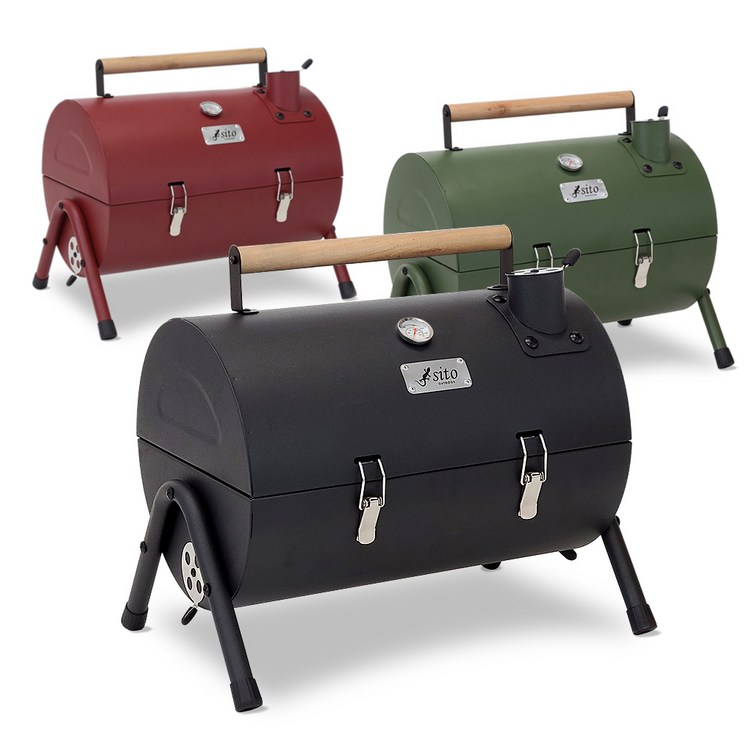 시토 테이블탑 훈제 바베큐그릴 숯불그릴 갬성캠핑 화로대 캠핑화로 GR600 48인용, 1개