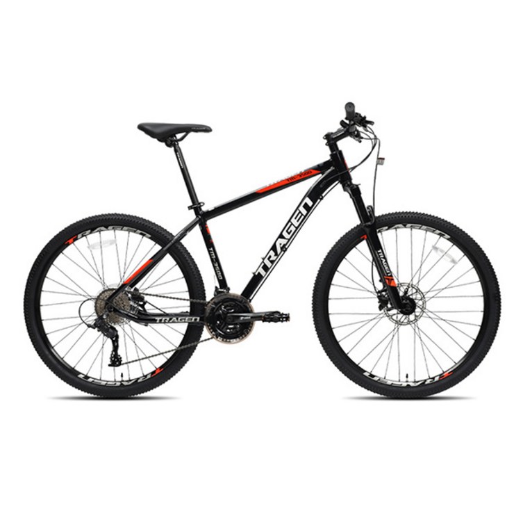 트라젠 MTB 자전거 유압식디스크브레이크 TM3500 69.9cm27.5인치 시마노 24단 입문용 미조립, 1개, 180cm, 15.5 블랙